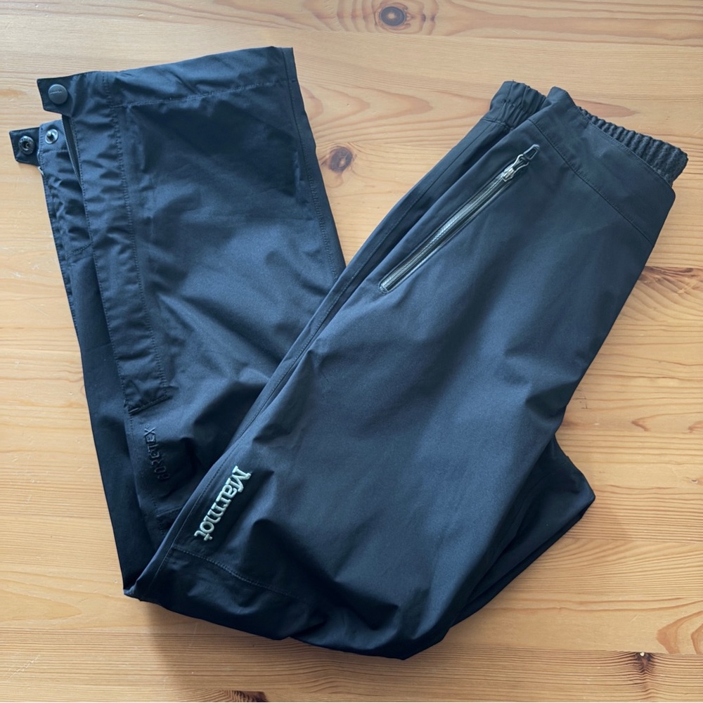 Marmot Gore-Tex Black Rain Pants, Men’s XS